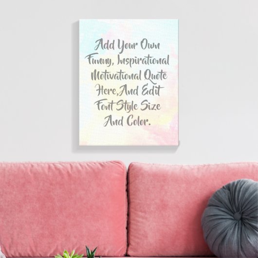 Gepersonaliseerde moderne typografie canvas afdruk (Insitu (Woonkamer))