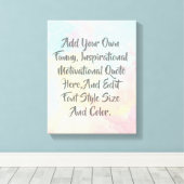 Gepersonaliseerde moderne typografie canvas afdruk (Insitu (Houten vloer))