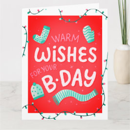 Gepersonaliseerde moderne typografie Verjaardag Ka Kaart