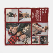 Gepersonaliseerde moderne vader | 6 Foto Fleece Deken (Voorkant (Horizontaal))