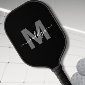 Gepersonaliseerde moderne vetgedrukte scriptnaam M Pickleball Paddle