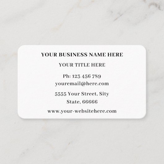 Gepersonaliseerde Moderne Visitekaartjes met uw Lo (Voorkant)