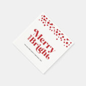 Gepersonaliseerde moderne vrolijk en helder servet (Hoek)