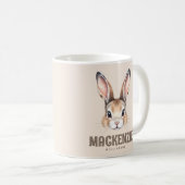 Gepersonaliseerde moderne Waterverf Schattigee paa Koffiemok (Voorkant rechts)