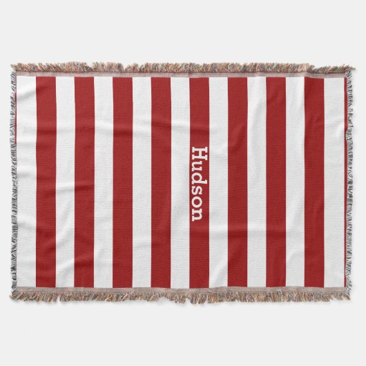 Gepersonaliseerde moderne witte en elke kleur gest deken (Voorkant)