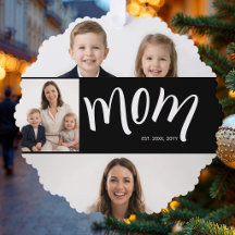 Gepersonaliseerde Moeder 4 Foto Collage Kinderen