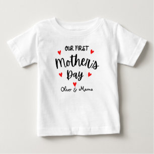 Gepersonaliseerde moeder Baby/Moederdag T-shirt