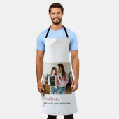 Gepersonaliseerde moeder Dank u foto Schort (Gedragen)