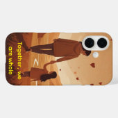 Gepersonaliseerde moeder & dochter illustratie Case-Mate iPhone case (Achterkant (horizontaal))