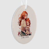 Gepersonaliseerde moeder en dochter ornament (voorkant)