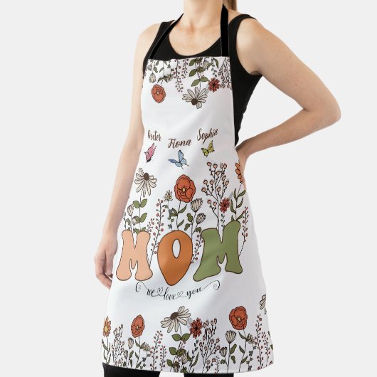 Gepersonaliseerde moeder en Kinder handen Schort, Schort (Insitu)