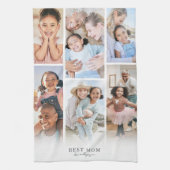 Gepersonaliseerde moeder foto moeder theedoek (Verticaal)
