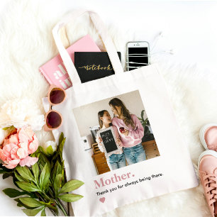 Gepersonaliseerde moeder Ik hou van je Foto Tote Bag