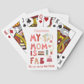 Gepersonaliseerde moeder is Fab Pokerkaarten (Achterkant)