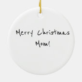 Gepersonaliseerde moeder met ornament van bruin ha (Achterkant)