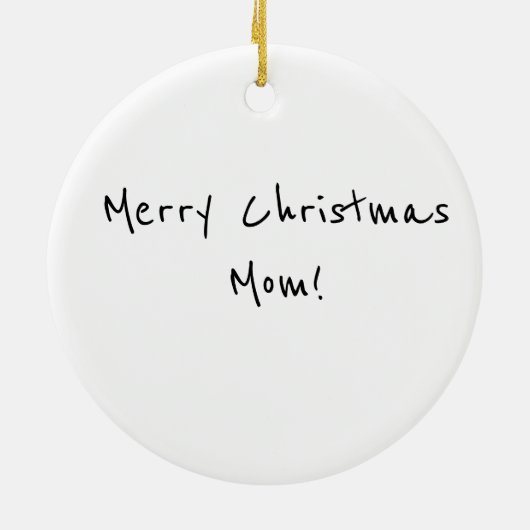 Gepersonaliseerde moeder met ornament van bruin ha (Achterkant)