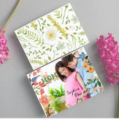 Gepersonaliseerde moeder om fotografie te zijn moe feestdagenkaart