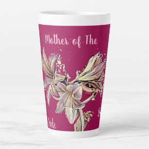 Gepersonaliseerde moeder van de Bride Floral Mulbe Latte Mok