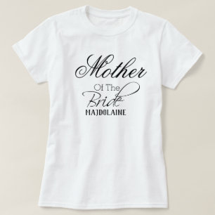 Gepersonaliseerde moeder van de Bride T-Shirt