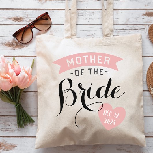 Gepersonaliseerde moeder van de Bride Tote Bag