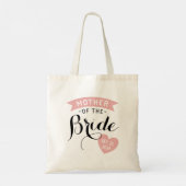 Gepersonaliseerde moeder van de Bride Tote Bag (Achterkant)