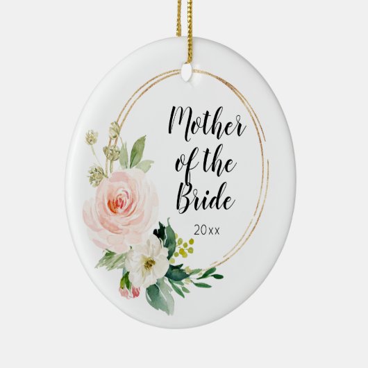 Gepersonaliseerde moeder van de bride Wedding Keep Keramisch Ornament (Rechts)