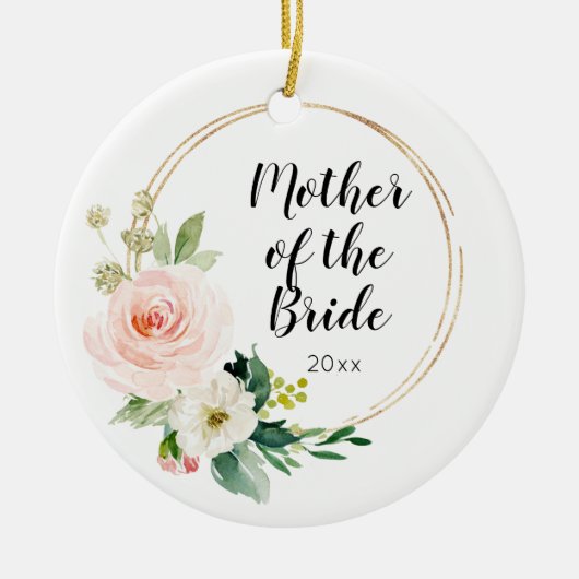 Gepersonaliseerde moeder van de bride Wedding Keep Keramisch Ornament (Voorkant)