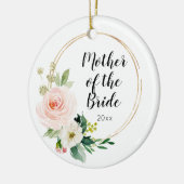 Gepersonaliseerde moeder van de bride Wedding Keep Keramisch Ornament (Links)