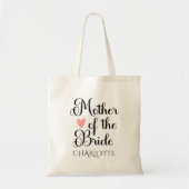 Gepersonaliseerde moeder van de bruid bruiloft tote bag (Voorkant)