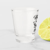 Gepersonaliseerde Moeder van de Bruidegom bruiloft Shot Glas (Links)