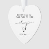 Gepersonaliseerde moeder van de bruidegom cadeau m ornament (voorkant)