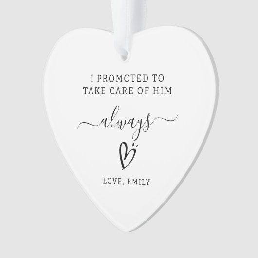 Gepersonaliseerde moeder van de bruidegom cadeau m ornament (voorkant)