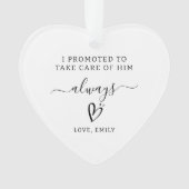 Gepersonaliseerde moeder van de bruidegom cadeau m ornament (voorkant)