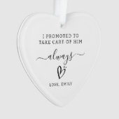 Gepersonaliseerde moeder van de bruidegom cadeau m ornament (voorkant)