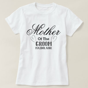 Gepersonaliseerde moeder van de Groom T-Shirt