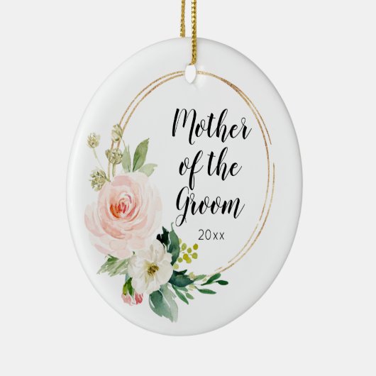 Gepersonaliseerde moeder van de Groom Wedding Keep Keramisch Ornament (Rechts)