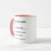 Gepersonaliseerde Moeder van de Pyreneeën Definiti Mok (Voorkant links)