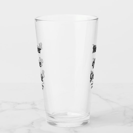 Gepersonaliseerde moeder van het bridglas glas (Links)