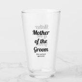 Gepersonaliseerde moeder van het Groom Glass Glas (Achterkant)