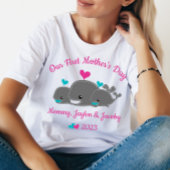 Gepersonaliseerde moeder van tweelingjongens, eers t-shirt