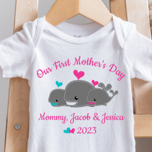 Gepersonaliseerde moeder van Twins Baby Bodysuit