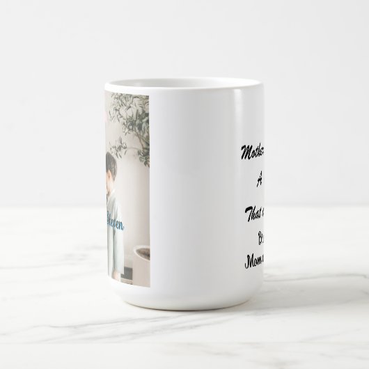 Gepersonaliseerde Moeder Zoon Bond Mok Aangepaste (Center)