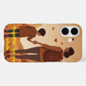 Gepersonaliseerde moeder & zoon illustratie Case-Mate iPhone case (Achterkant (horizontaal))