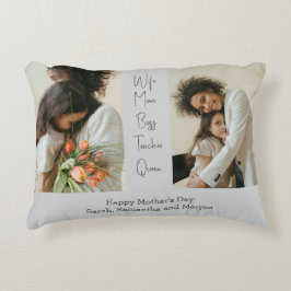 Gepersonaliseerde Moederdag Accent Kussen met Foto