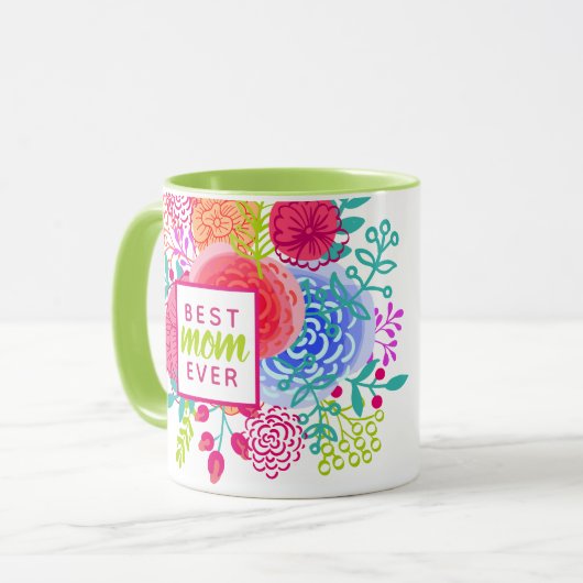 Gepersonaliseerde Moederdag Beste Mam ooit Mok (Voorkant links)