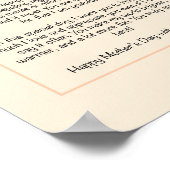 Gepersonaliseerde Moederdag-brief Poster (Hoek)