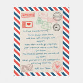 Gepersonaliseerde Moederdag Cadeau - Deken voor mo (Voorkant)