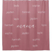 Gepersonaliseerde Moederdag cadeau voor mama Douchegordijn (Voorkant)