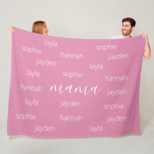 Gepersonaliseerde Moederdag cadeau voor mama Fleece Deken