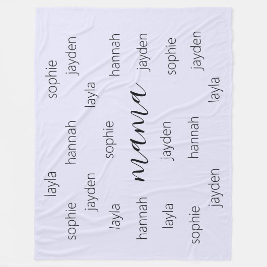 Gepersonaliseerde Moederdag cadeau voor mama Fleece Deken (Voorkant)
